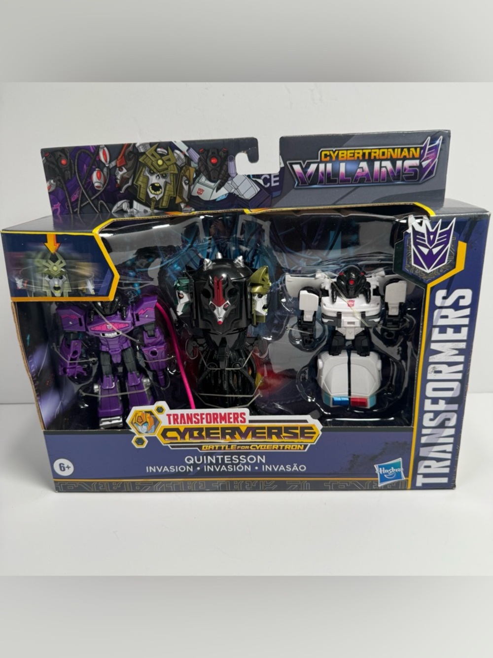 Transformers Cyberverse Quintesson Invasion Cybertronian Villains 3-Pack Hasbro